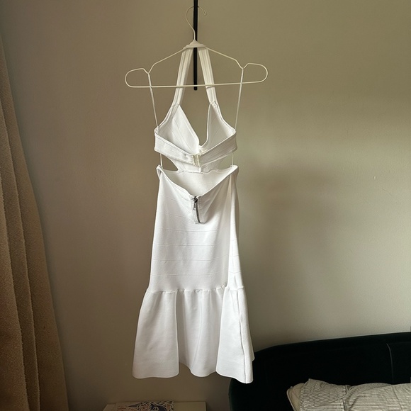 Guess ◡̈ Mirage Cut-Out Bandage Halter Mini Dress - Picture 2 of 15